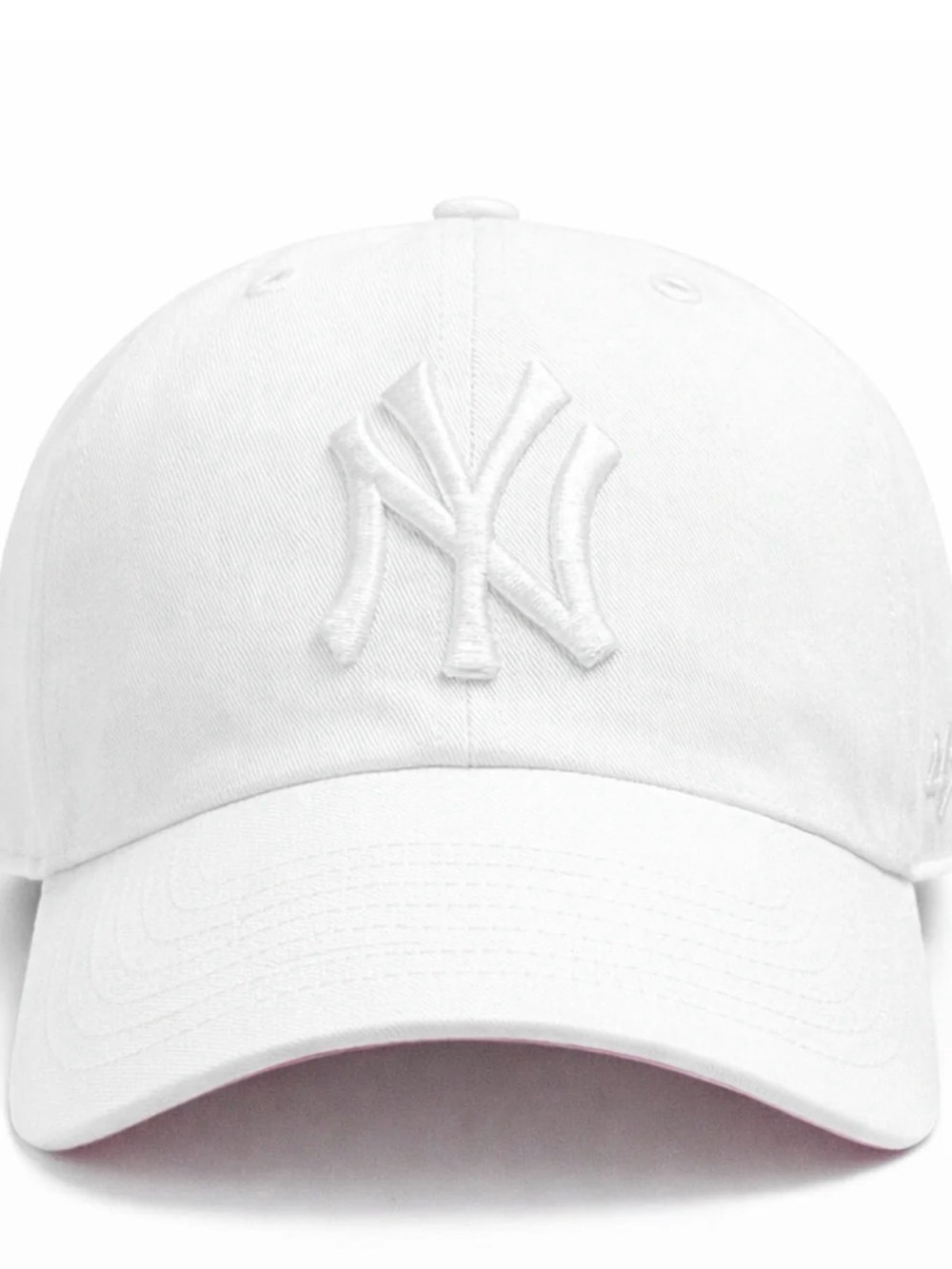 New Era White New York Yankees Embroidered Baseball Cap